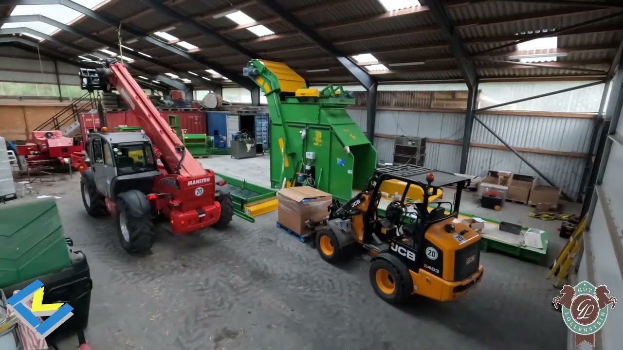 Install of hay haylage & straw rebaling system in Germany