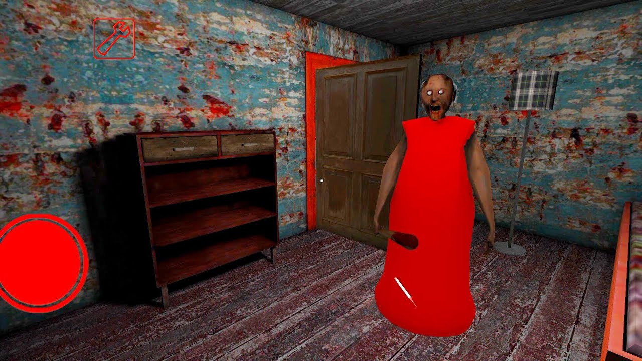 PLAYING AS RED GRANNY IN GRANNY CHAPTER 1 | GRANNY GAME HORROR ESCAPE GAMEPLAY 