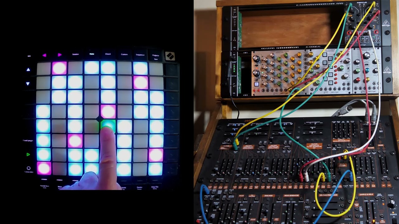 Abacusub - Kosmos - Behringer Abacus as an oscillator - experiment with modular synthesizer.