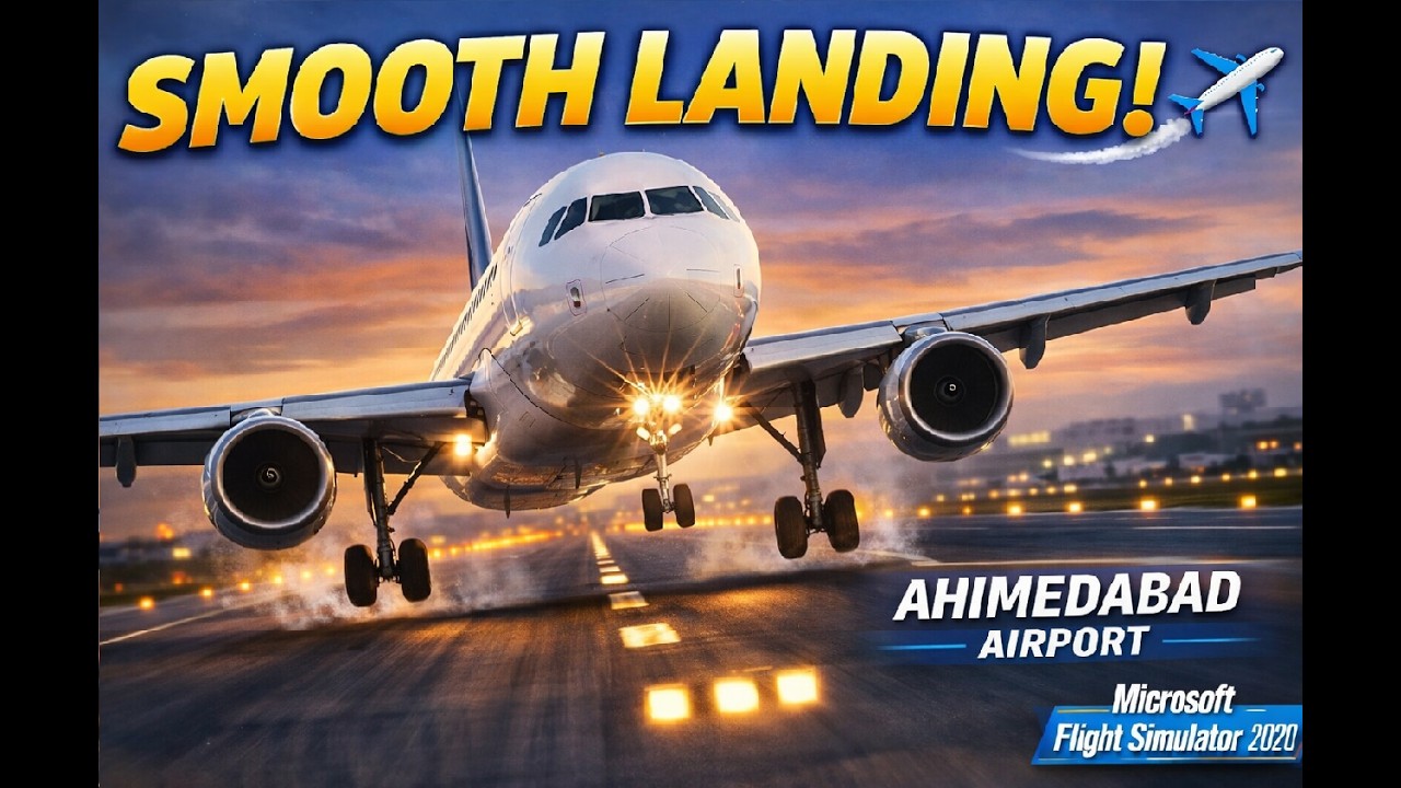 Airbus A320 Smooth Landing | Mumbai to Ahmedabad | Microsoft Flight Simulator 2024