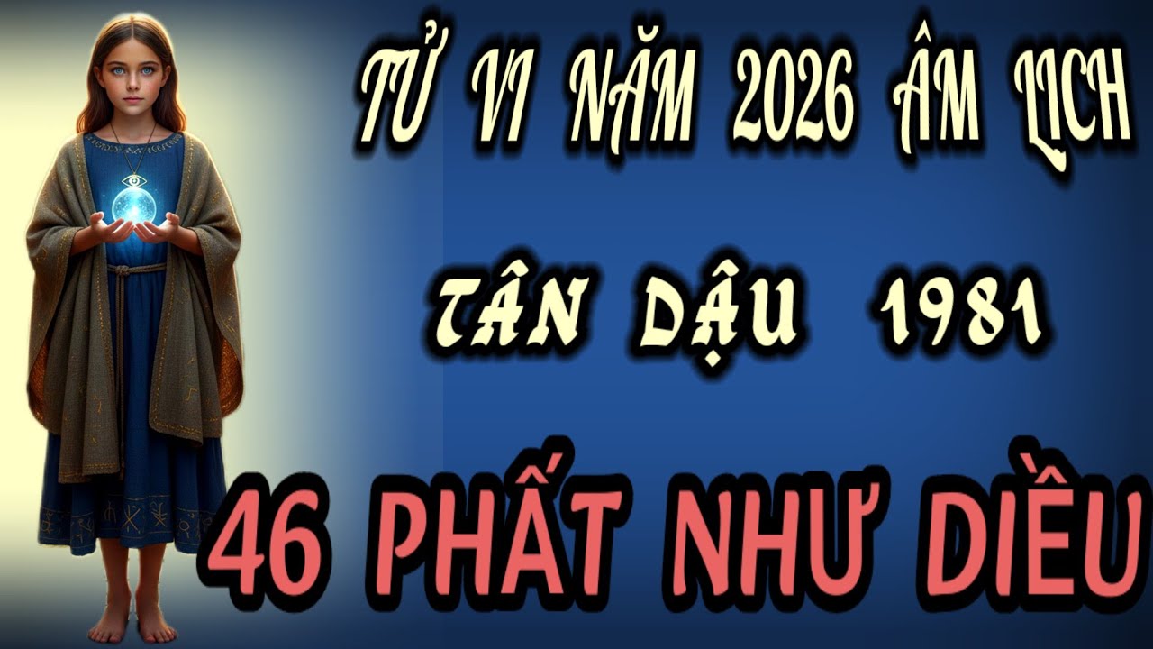 Tuổi Tân dậu 1981 bước sang tuổi 46 thật sự khó phất lên như diều gặp gió! Tử vi năm 2026 âm bật mí!
