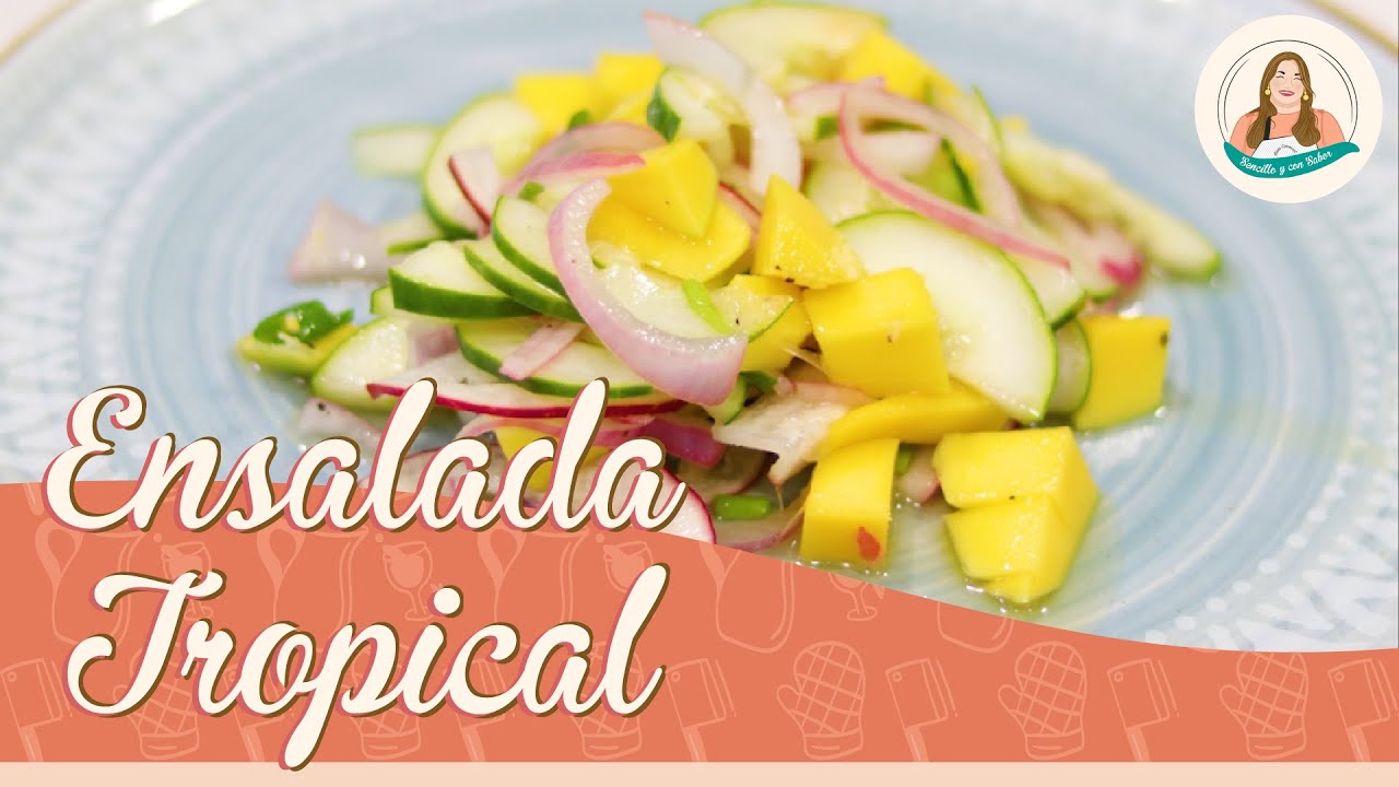 Ensalada de Pepino y Mango | Receta Saludable Fácil y Rápida