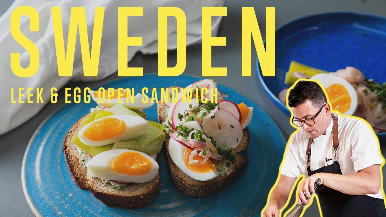 SCANDINAVIAN COMFORT FOOD! AMAZING FLAVOURS IN OPEN EGG SANDWICH FROM SWEDEN