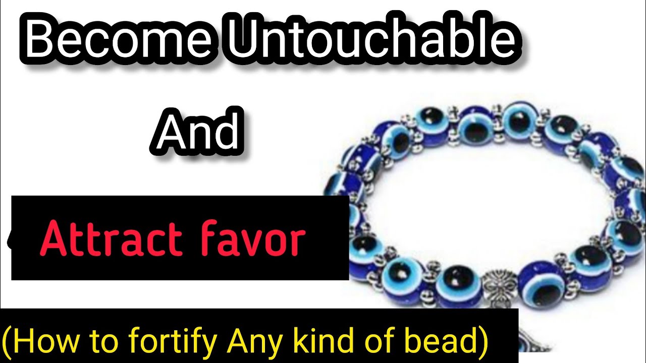 How to fortify BLUE Eyes bead?waist bead!!bracelet!! #spiritualtips#beadfortification