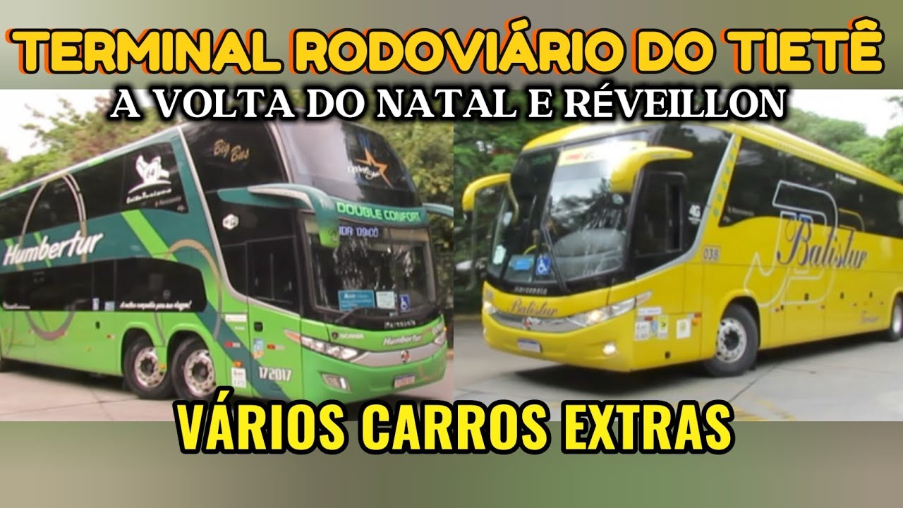 TERMINAL TIETÊ - RETORNO DOS VIAJANTES DO FIM DE ANO COM MUITOS CARROS EXTRAS!!!