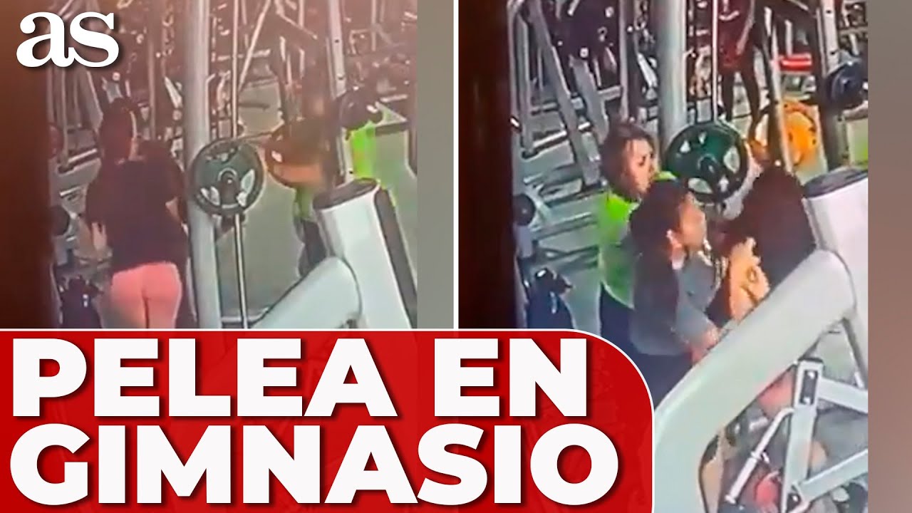 PELEA de DOS MUJERES en un GIMNASIO que capt&oacute; una C&Aacute;MARA DE SEGURIDAD