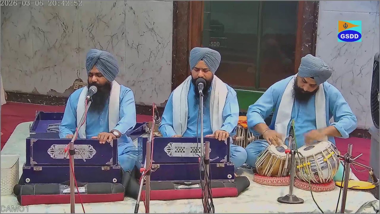 KIRTAN  GURBANI FROM GURDWARA SRI DASHMESH DARBAR GURU TEGH BAHADUR NAGAR SION MUMBAI