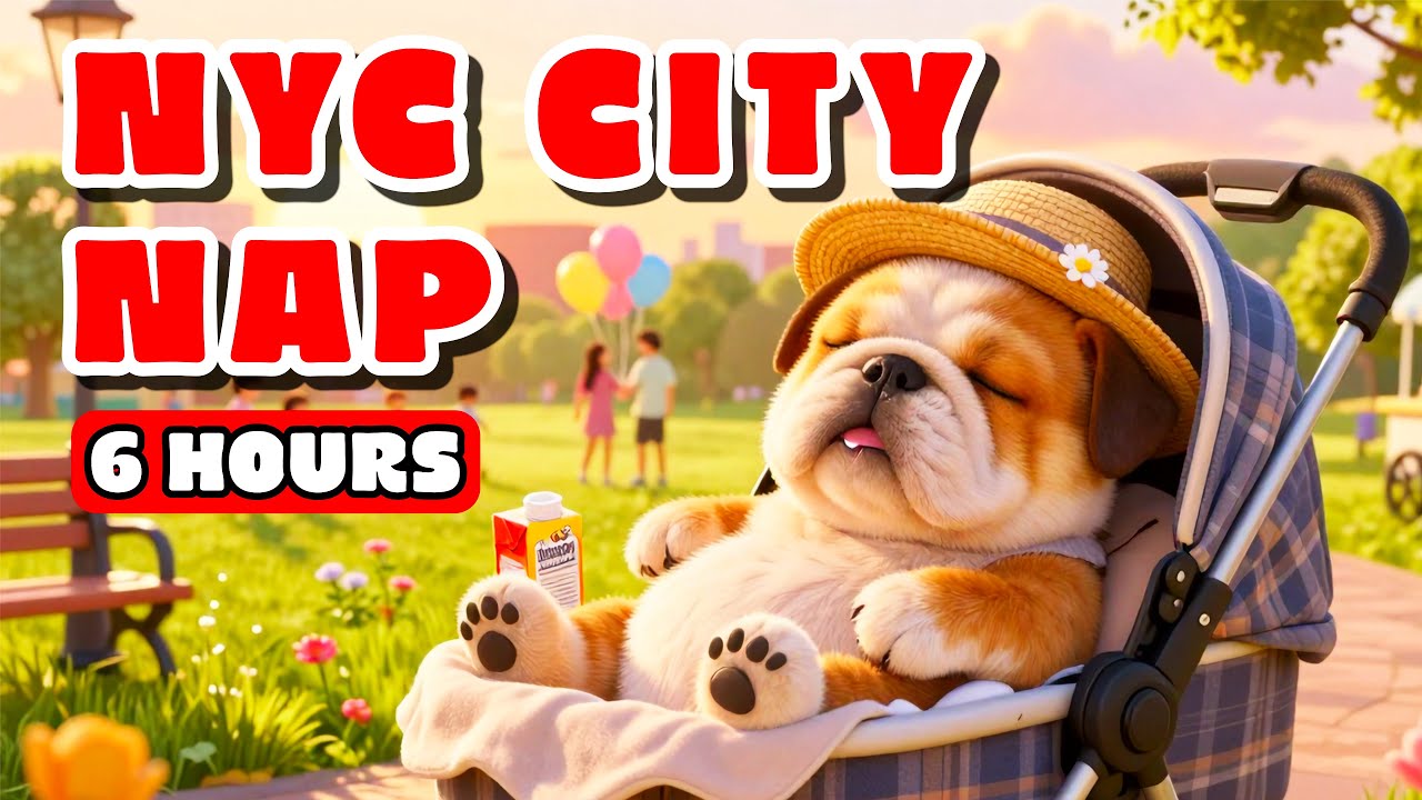 6 HOURS NYC Jazz Lofi for Dogs 🎷 Central Park Golden Hour & Sleep