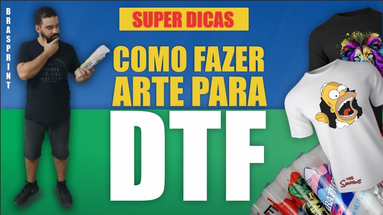 Como criar arte para impressão em DTF (ATUALIZADO 2023) retirar fundo