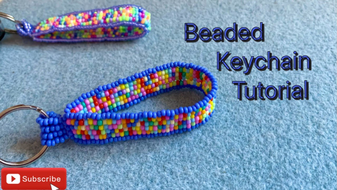 Beaded keychain tutorial