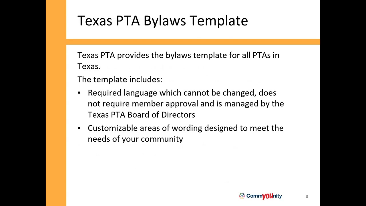 SPOTLIGHTS: Your PTA Bylaws