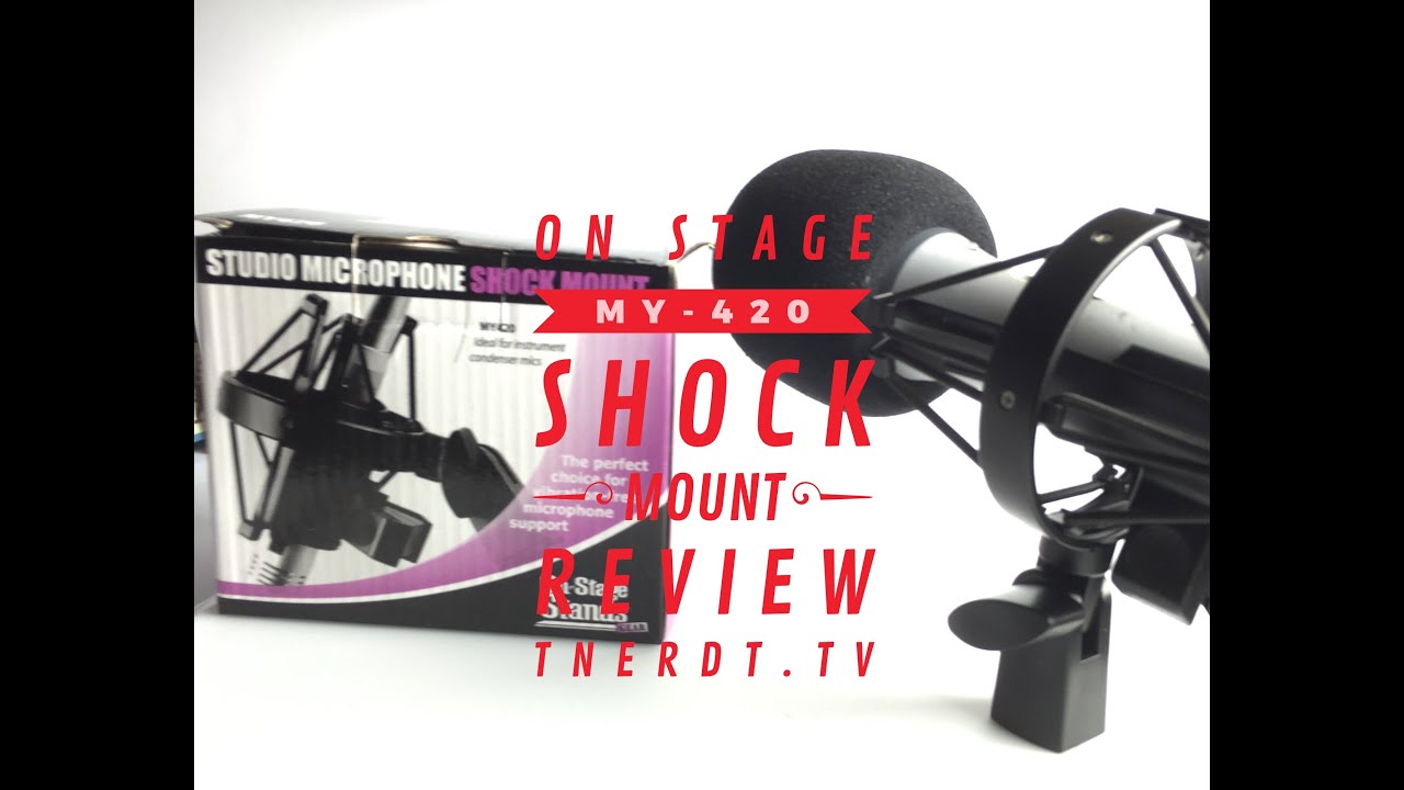 Shock Mount Microphone On Stage MY-420 Shock Mount  Reviewed, Works With Audio Technica ATR 2100