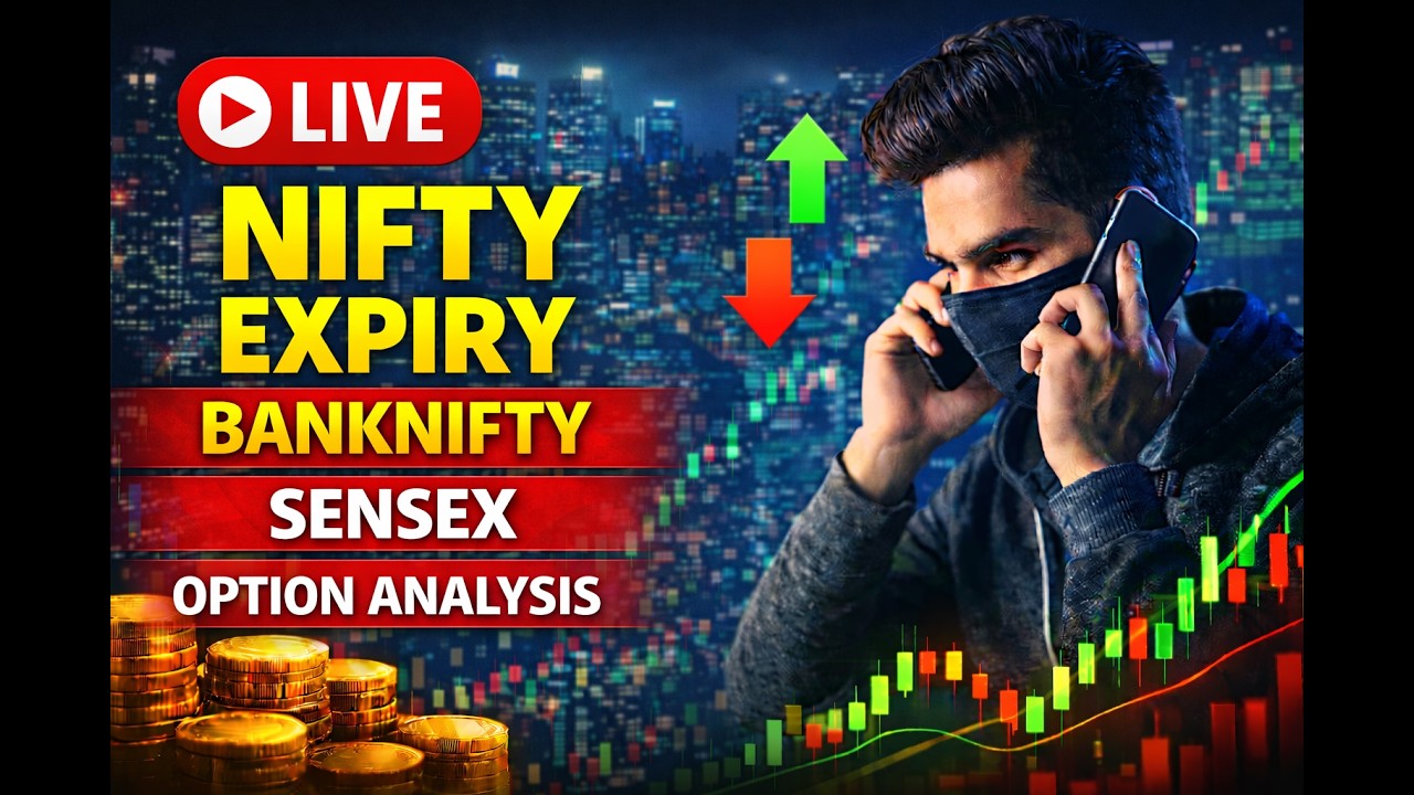 🔴13 APRIL LIVE NIFTY EXPIRY,BANKNIFTY EXPIRY ANALYSIS#sensexexpiry #niftylive TRADING WITH AAKASH