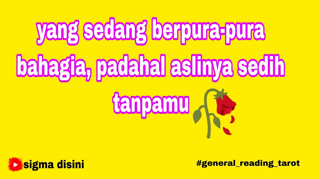 ☂️YANG BERPURA-PURA BAHAGIA,PADAHAL ASLINYA SEDIH TANPAMU☂️#tarot #allzodiak #sigmatarot #zodiak 