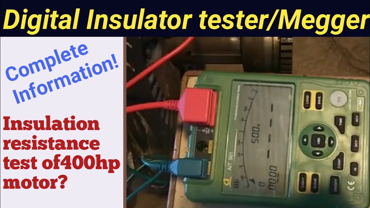 What is Megger | Digital insulator tester | Insulation resistance test of motor | Insulator tester |