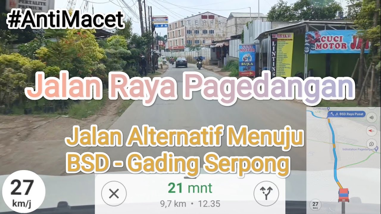 Jalan Raya Pagedangan - Jalan Alternatif dari Caringin Legok Menuju Gading Serpong Melalui BSD Pusat