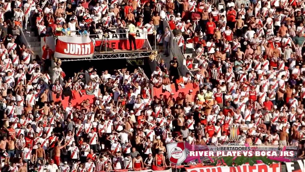 LA FIESTA DE RIVER ANTES DE LA SUSPENSION - River Plate vs Boca Jrs - Copa Libertadores 2018