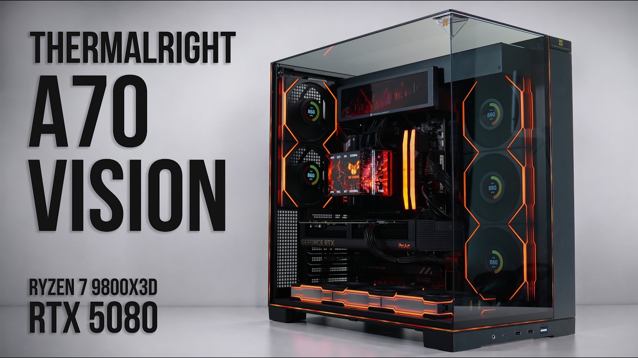 Thermalright A70 Vision 4k Gaming Build with RTX 5080 & Ryzen 7 9800X3D