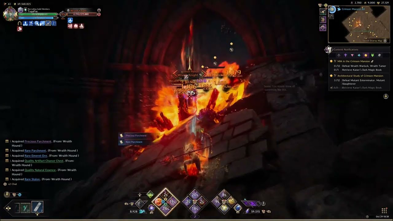 Throne and Liberty Staff/Bow - Crimson Mansion solo farm.