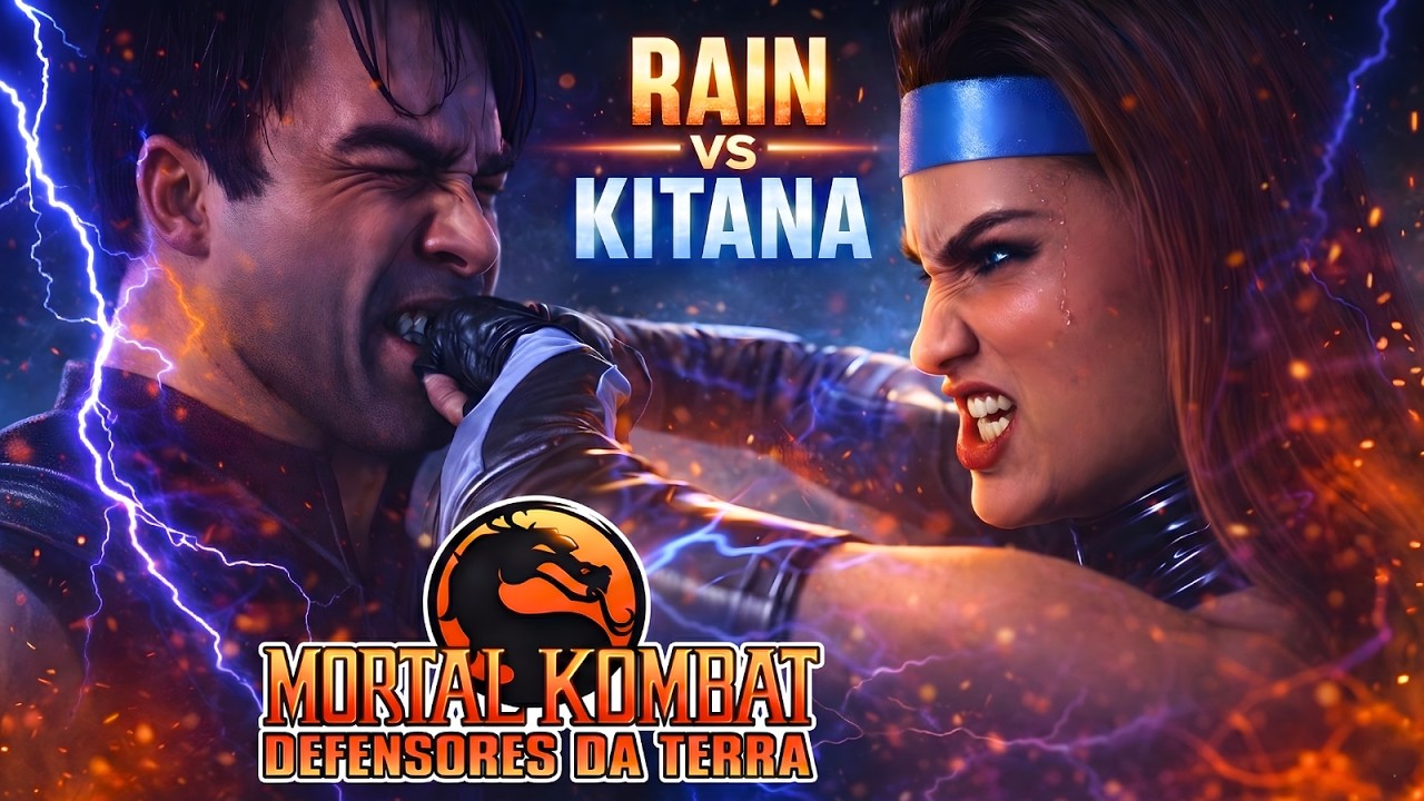 Mortal Kombat: RAIN VS KITANA REALISTA – como a luta do desenho DEVERIA SER
