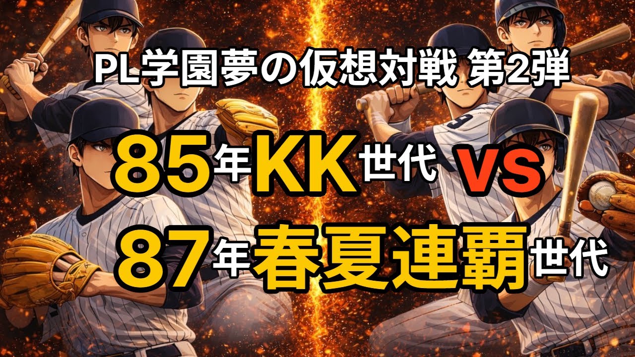 PL学園夢の仮想対戦・第2弾！85年KK世代 VS 87年春夏連覇世代