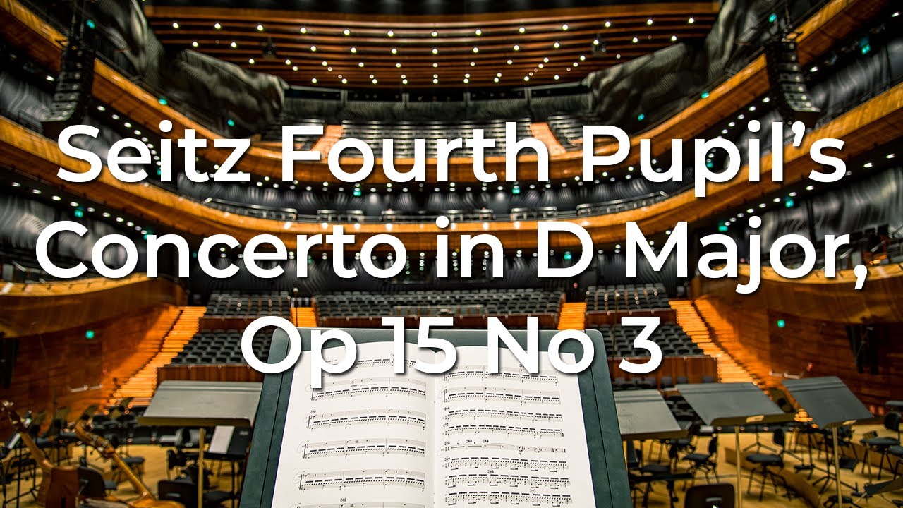 Professional Recording of Seitz Fourth Pupil’s Concerto in D Major Op. 15 No. 3 for student practice