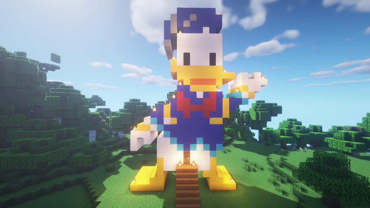 Minecraft: How to Build a Donald Duck House in Minecraft | Donald Duck House Tutorial