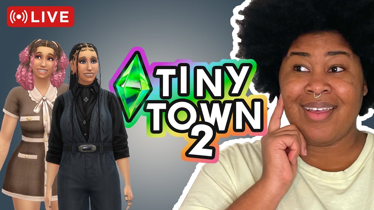 🔴 LIVE Playing The Sims 4! Tiny Town 2 Challenge | Billie & Mandy (46)