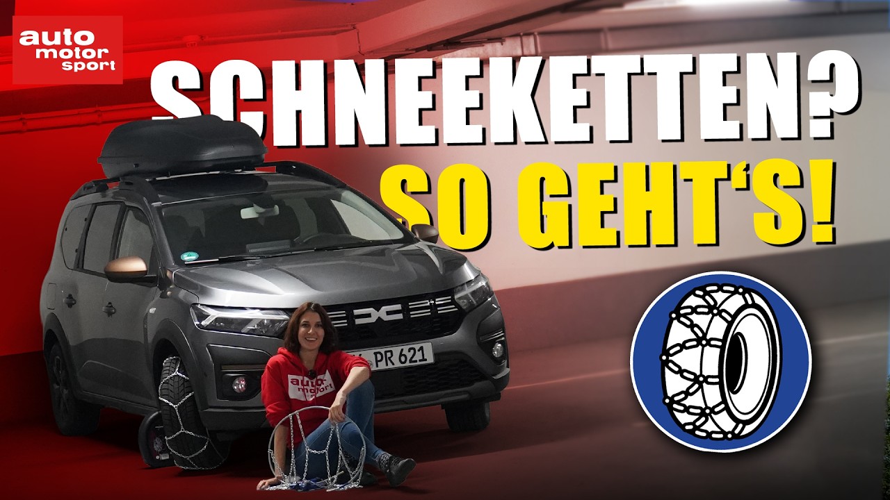 Fahren mit Schneeketten: Nur so bist du sicher unterwegs