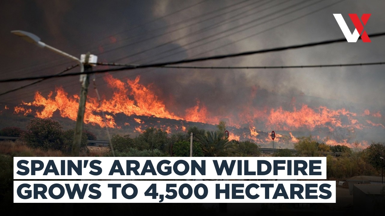 Massive Zaragoza Wildfire Scorches 4,500 Hectares As Hundreds Evacuate | VERTEX