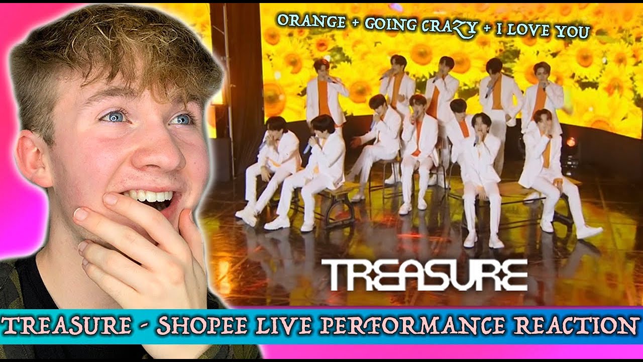 TREASURE - SHOPEE PERFORMANCES (ORANGE + GOING CRAZY + I LOVE YOU) REACTION