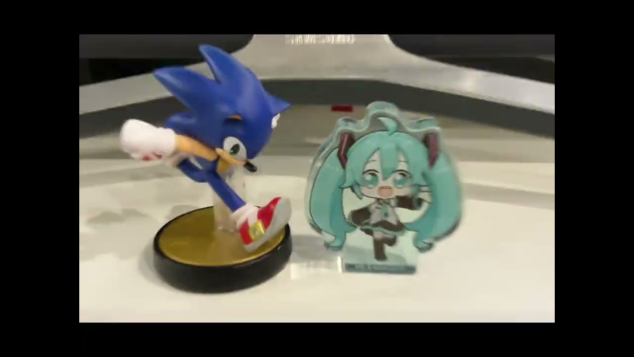Blue blur blue hair sonic & miku
