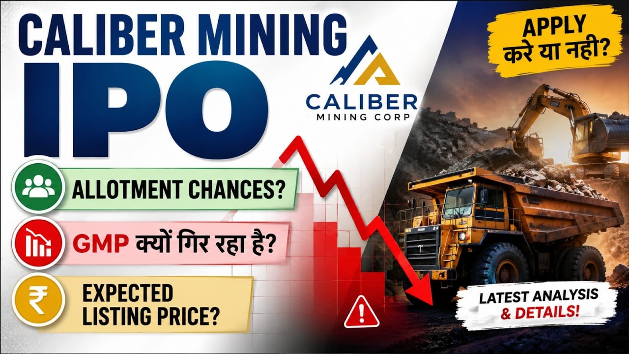 Caliber Mining IPO Allotment chances | GMP kyu Gir Raha Hai? | Expected Listing Price?