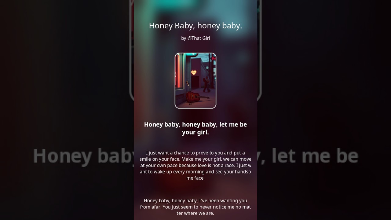 Honey baby ￼- soul-POP