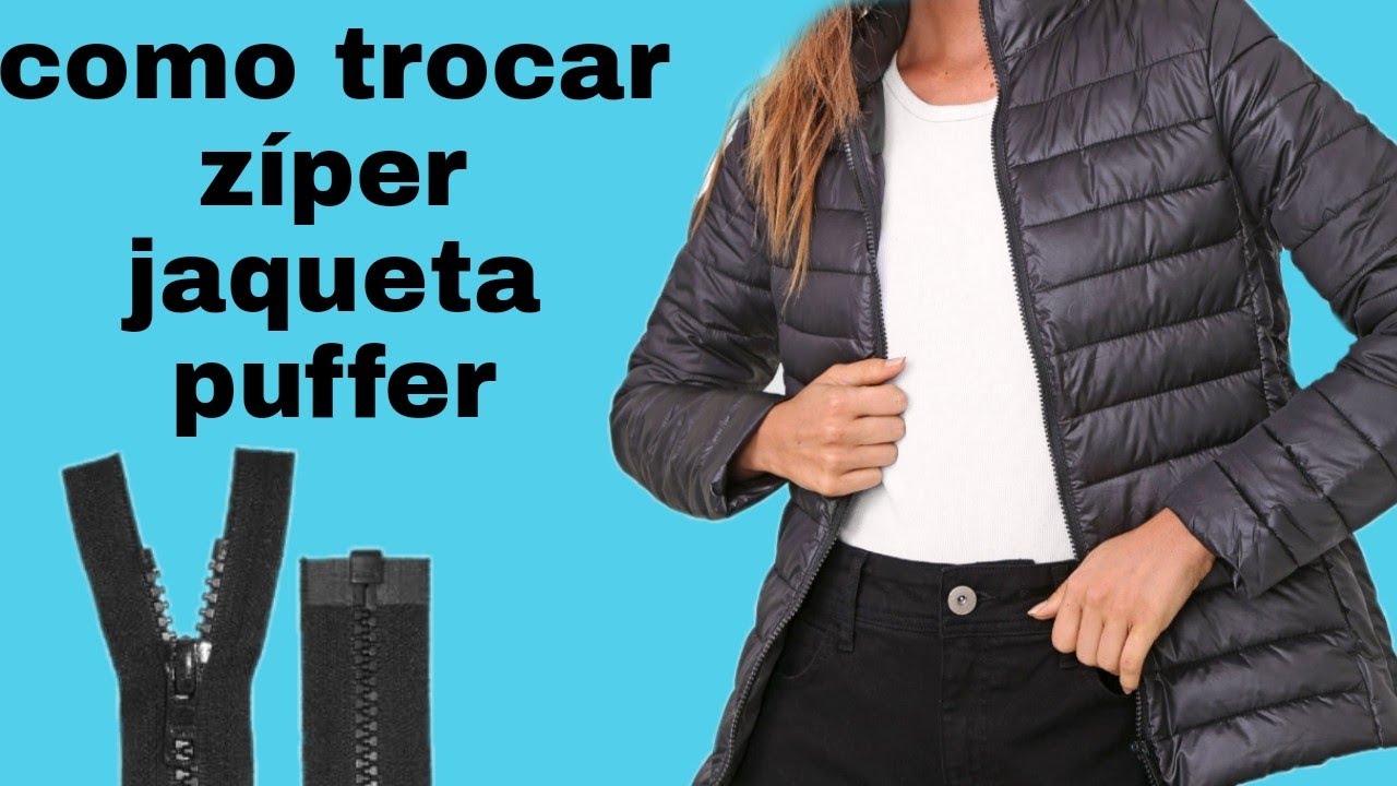 zíper de jaqueta como trocar