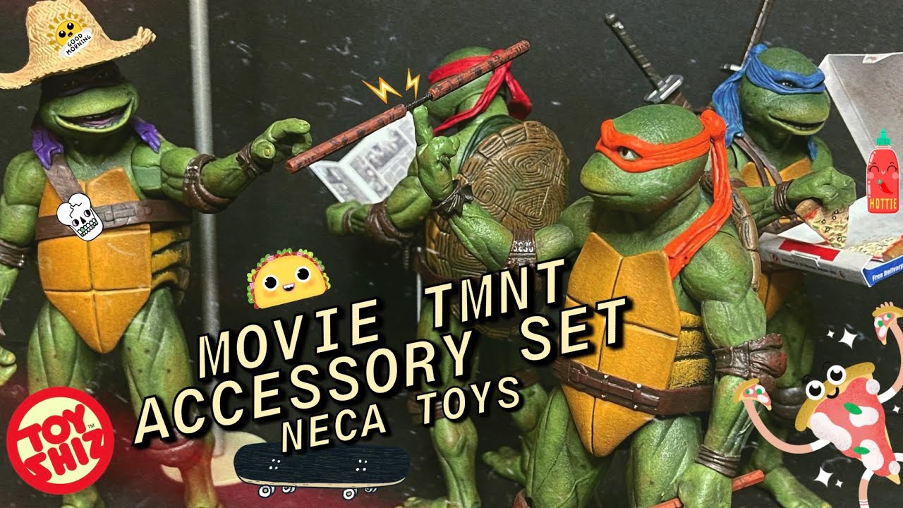2021 NECA Movie TMNT Accessory Set