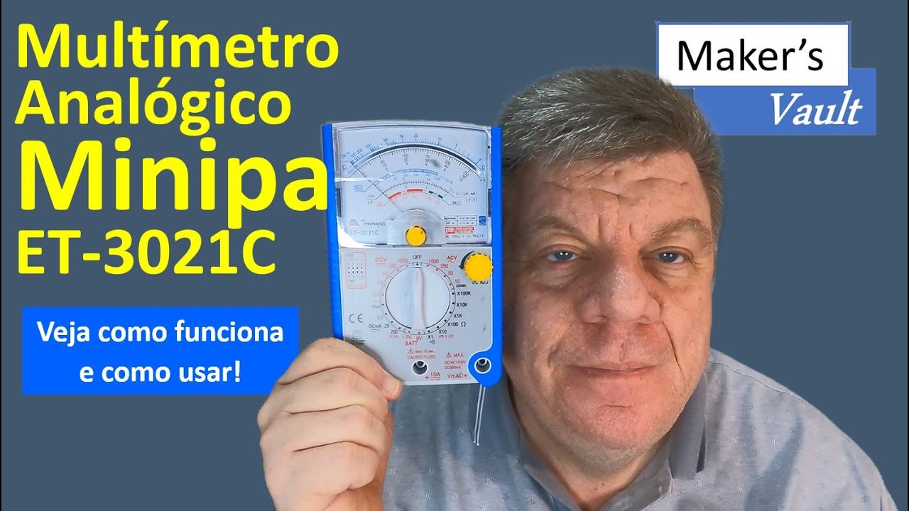 Multímetro Analógico Minipa ET-3021C: Veja como funciona e como usar! – Similar ao ProsKit