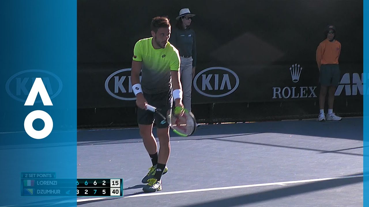 Paolo Lorenzi v Damir Dzumhur match highlights (1R) | Australian Open 2018