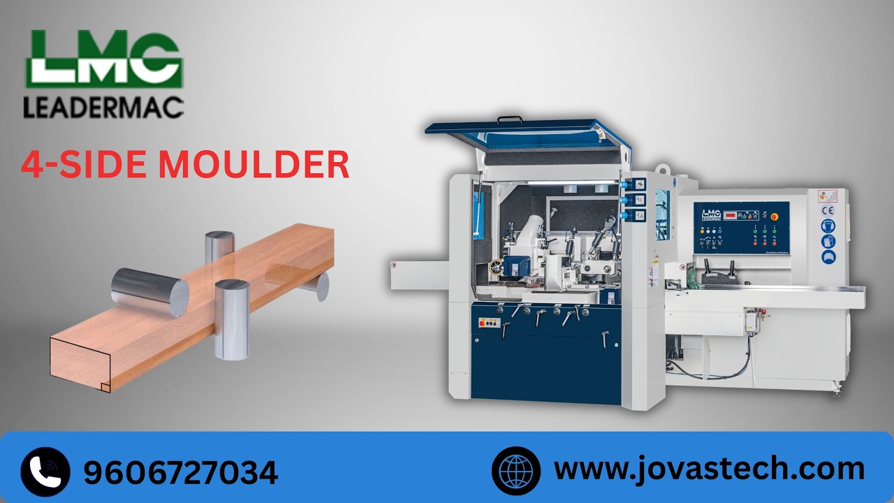 LEADERMAC COMPACT  4-Side Moulder Machine | High-Precision Woodworking Solutions 🪵|| JOVAS TECH