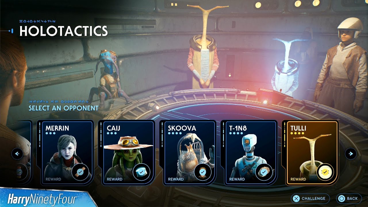 STAR WARS Jedi Survivor - All Holotactics Matches Walkthroughs