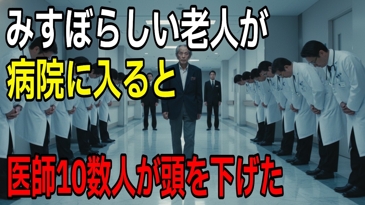 みすぼらしい老人が病院へ入ると…医師10人が一斉に頭を下げた理由『号泣注意』💎😢