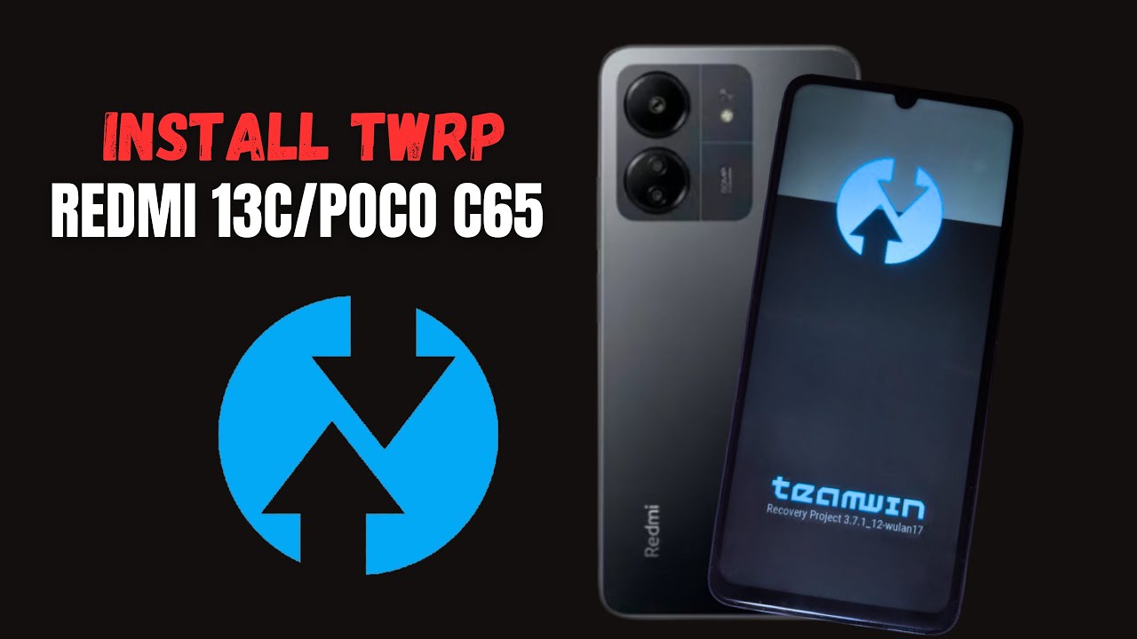 INSTALL TWRP ON REDMI 13C/POCO C65 (GALE) - MIUI 14 A13 | HYPEROS A14