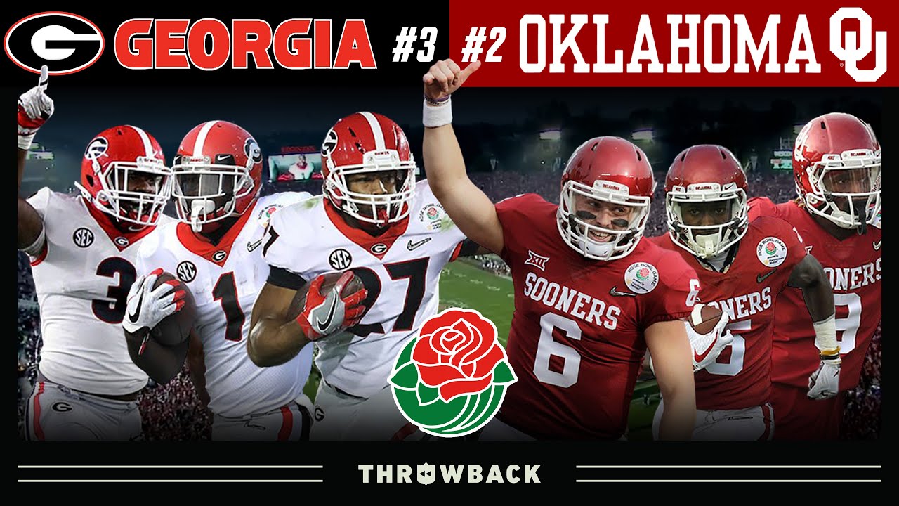 Baker's Air Attack vs Chubb & the Dawgs' Ground Game! (#3 Georgia vs. #2 Oklahoma 2018 Rose Bowl)