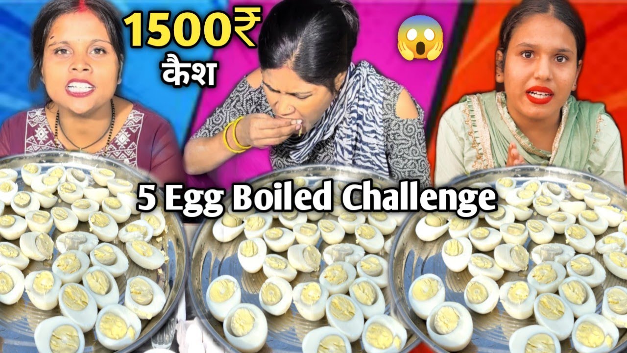 50 Second Me 5🥚Anda Khao 1500₹ Cash Le Jao 😱| Boiled Egg Eating Challenge | Food Challenge | MUKBANG