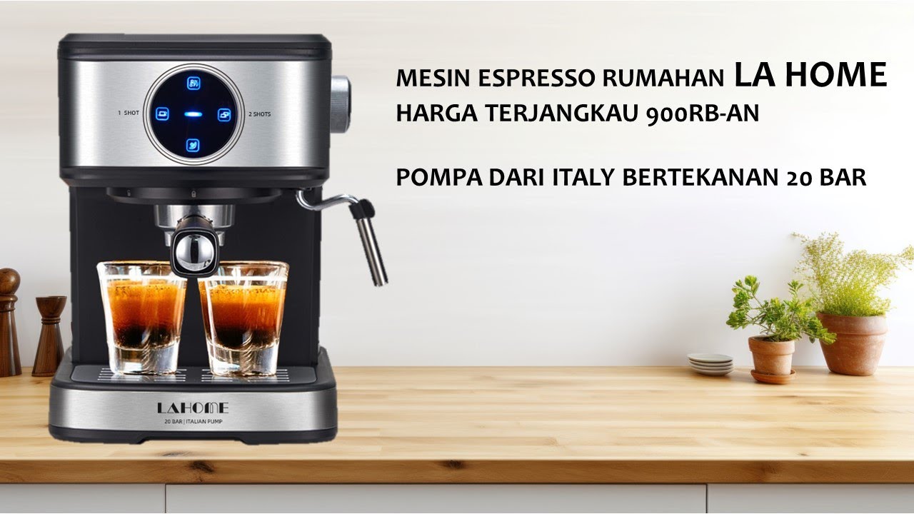LA HOME, Mesin Espresso Rumahan Murah Berkualitas hanya 900rb-an