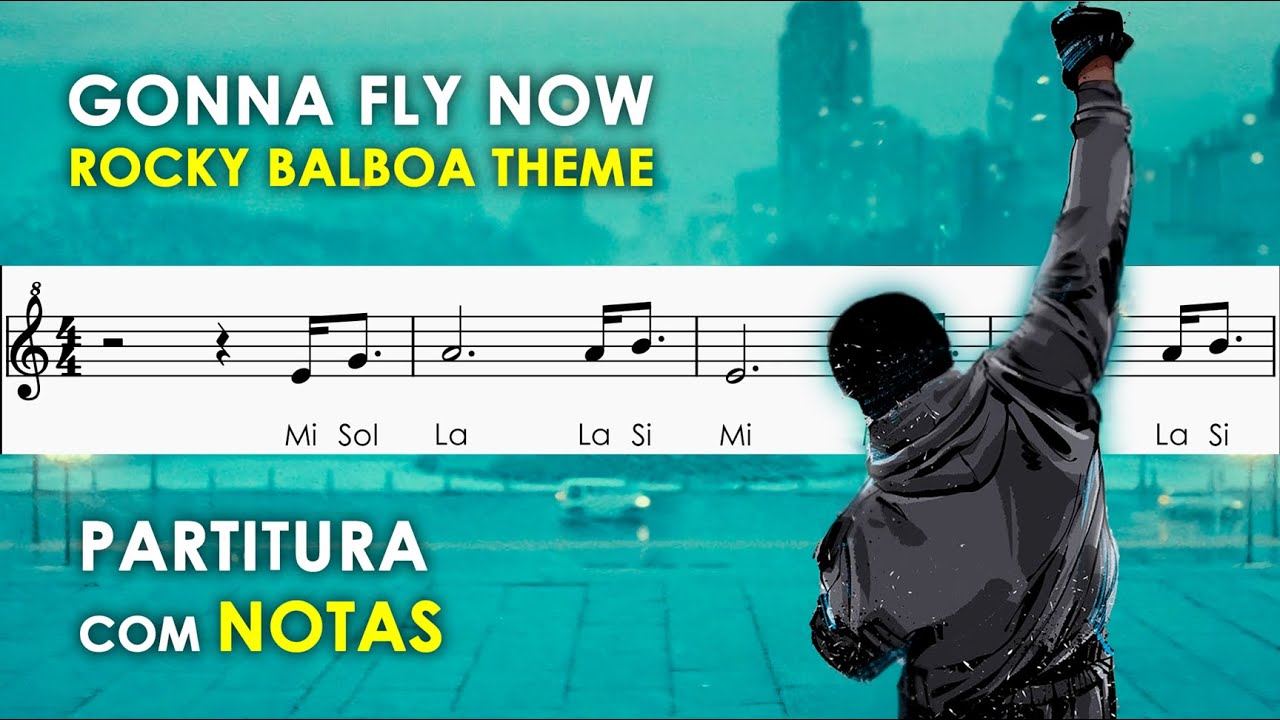 Rocky Balboa - Tema | Partitura com Notas para Flauta Doce, Violino | Gonna Fly Now