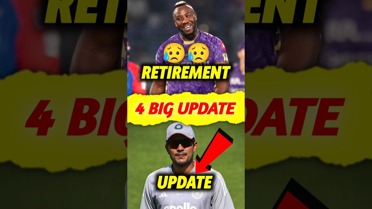 Russell Retirement 😥 4 Big Cricket updates