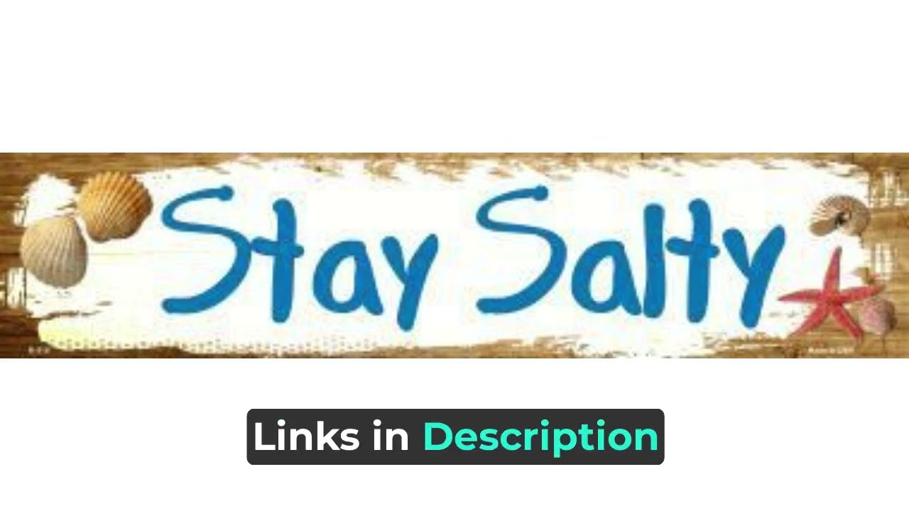 Made in America Stay Salty Novelty Metal Mini Street Sign