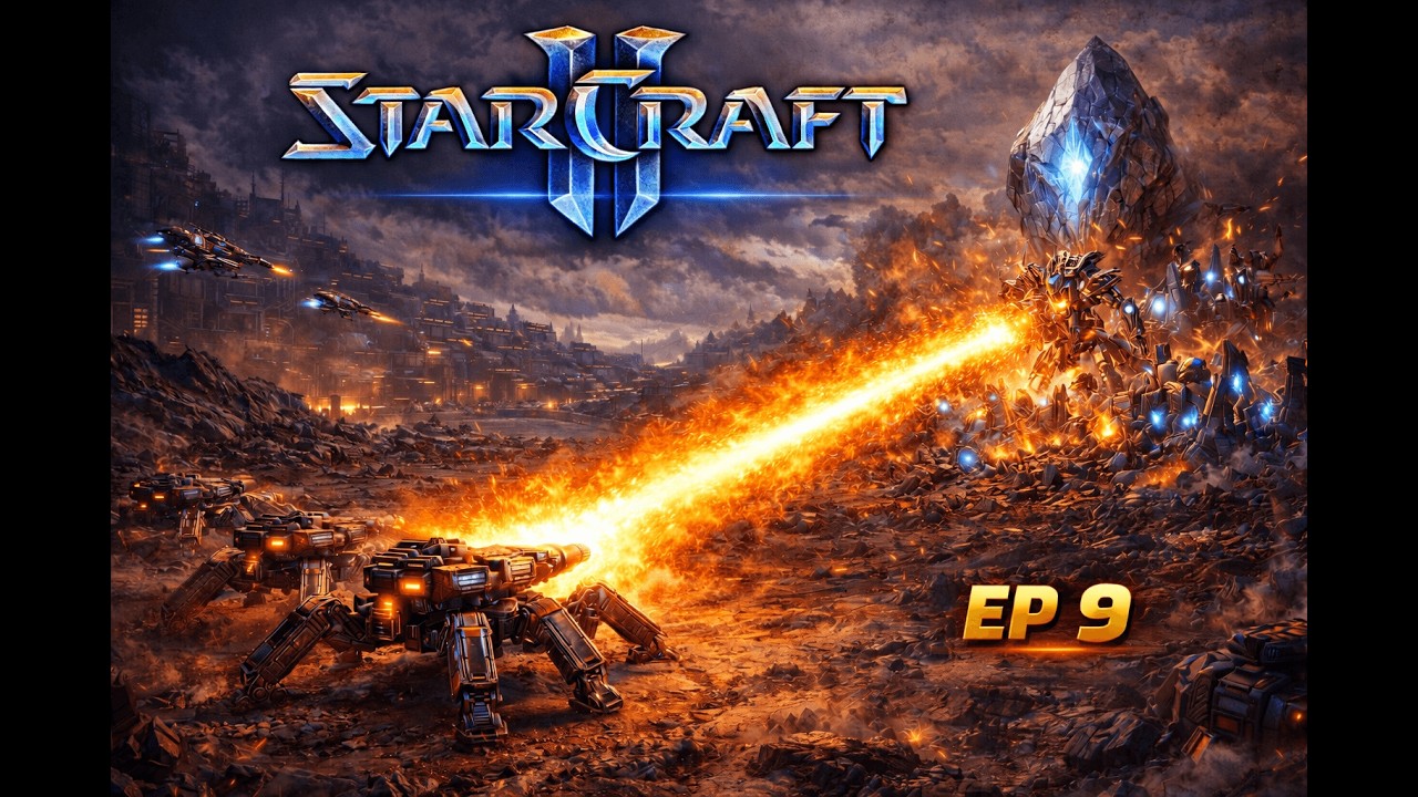 StarCraft 2 Terran campaign Hard mode ep 9 II Protect the laser