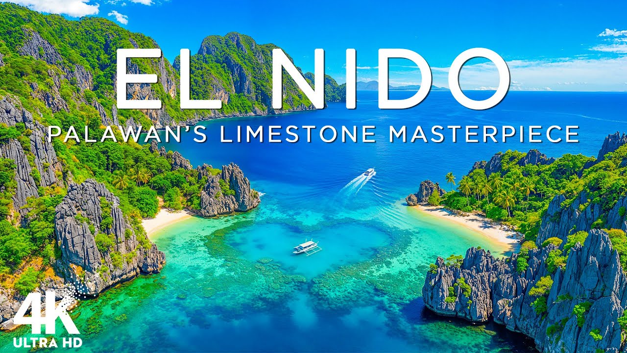 El NIDO 4K DRONE FOOTAGE | Palawan’s Limestone Karsts & Hidden Emerald Lagoons